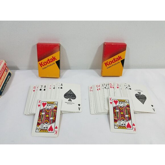 Playing Cards Lot of 5 Streamline Giant Face Tiger Red Hat Society Kodak Vintage - Picture 11 of 15